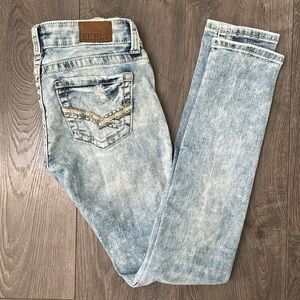 Starlite BKE jeans acid washed straight leg size 24